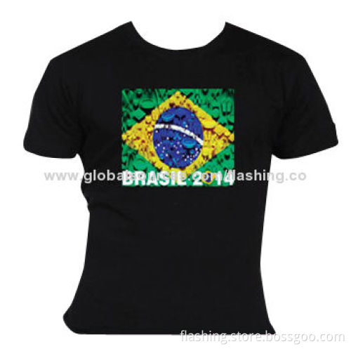 Hot Sale Custom LED T-shirt, Used for Night Cubs